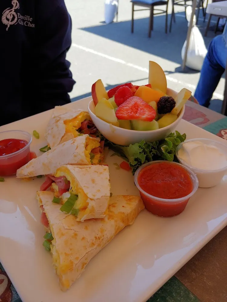 Breakfast Burritos with Fruit